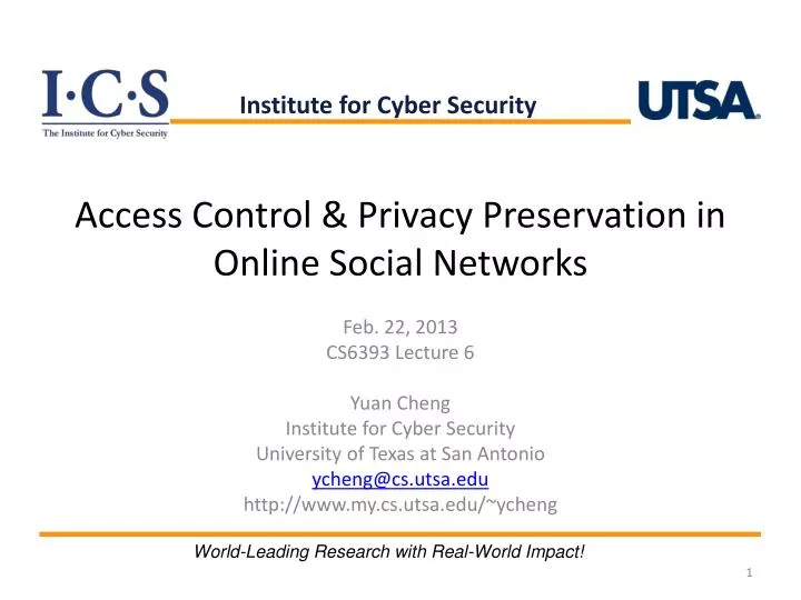 access control privacy preservation in online social networks