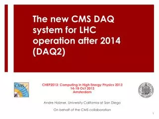 The new CMS DAQ system for LHC operation after 2014 (DAQ2 )