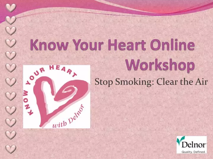 know your heart online workshop