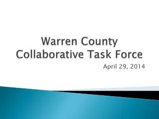 Warren County Collaborative Task Force