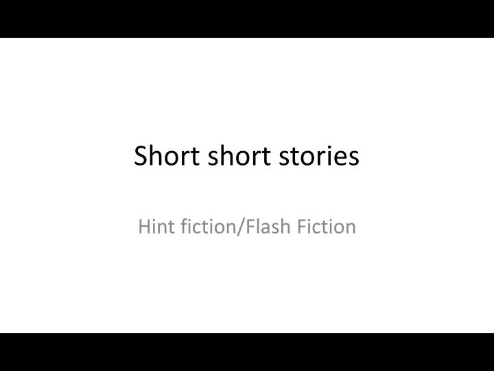 short short stories