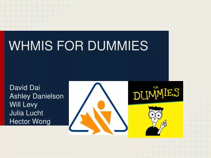 whmis for dummies