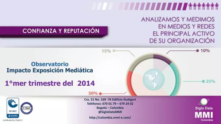 observatorio impacto exposici n medi tica 1 mer trimestre del 2014