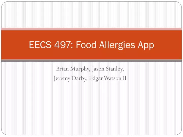 eecs 497 food allergies app