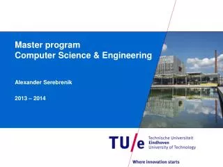 Master program Computer Science &amp; Engineering