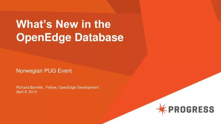 what s new in the openedge database
