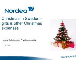 Christmas in Sweden - gifts &amp; other Christmas expenses