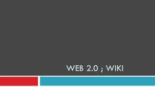 web 2 0 wiki