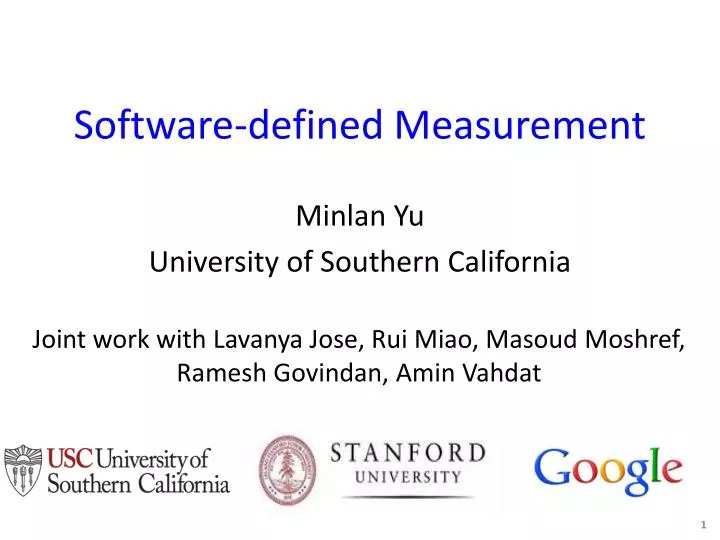 software defined measurement