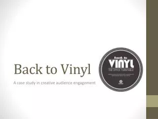 Back to Vinyl