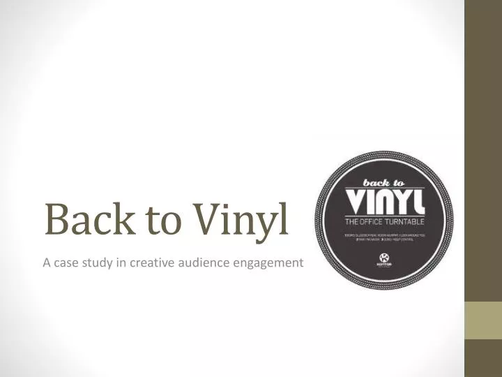 back to vinyl
