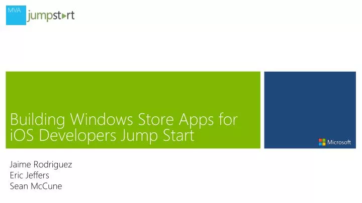 building windows store apps for ios developers jump start