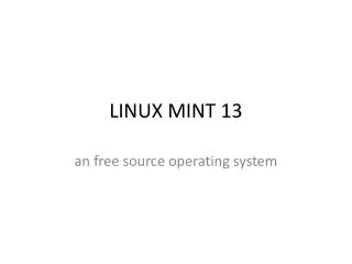 LINUX MINT 13