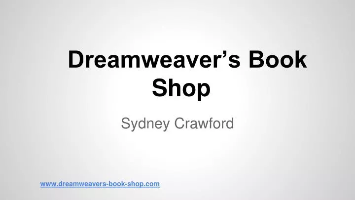 dreamweaver s book shop