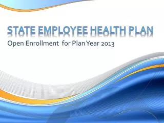State Employee Health plan