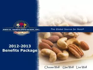 2012-2013 Benefits Package