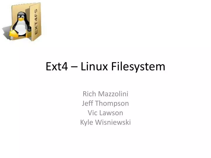 ext4 linux filesystem