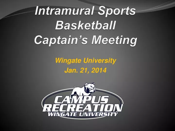 intramural sports basketball captain s meeting