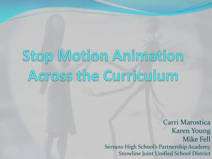 stop motion animation across the curriculum