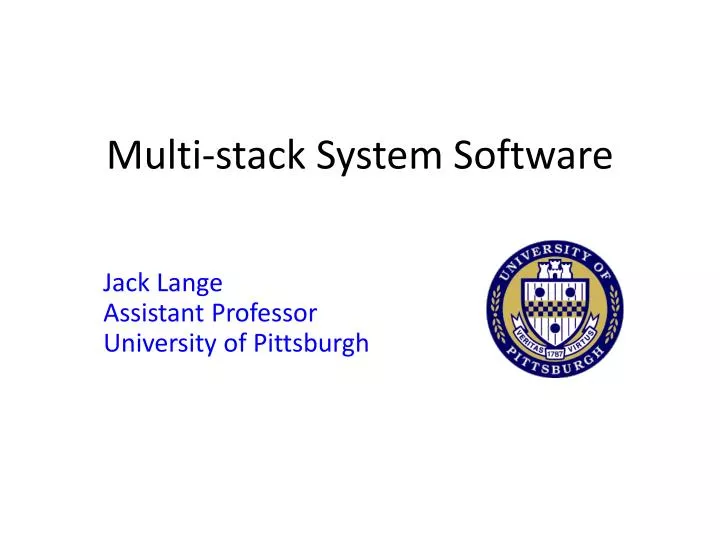 multi stack system software