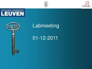 Labmeeting 01-12-2011