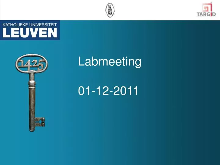 labmeeting 01 12 2011