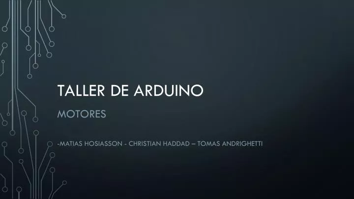 taller de arduino