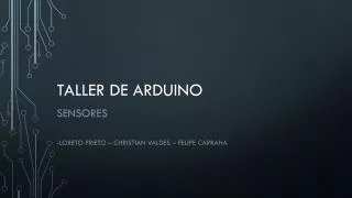 taller de arduino