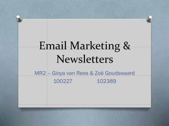 email marketing newsletters