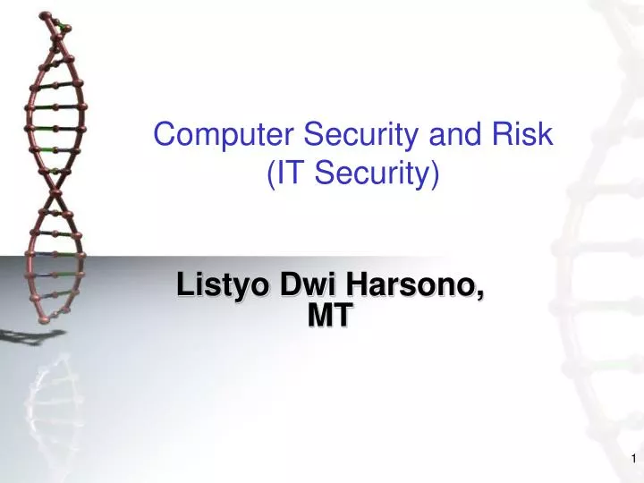 computer security and risk it security