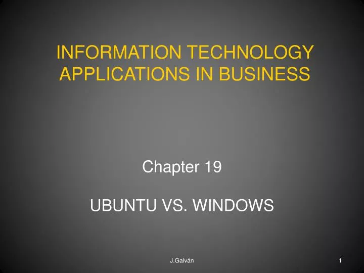 chapter 19 ubuntu vs windows