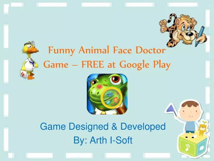 funny animal face doctor game free at google play