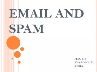 EMAIL AND SPAM