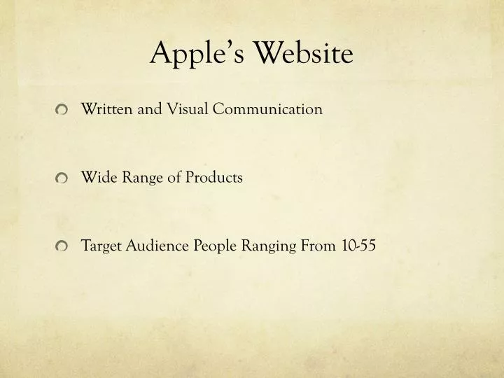 apple s website
