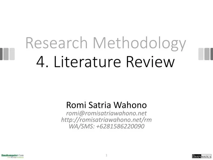 research methodology 4 literature review