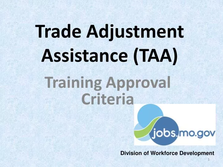 trade adjustment assistance taa