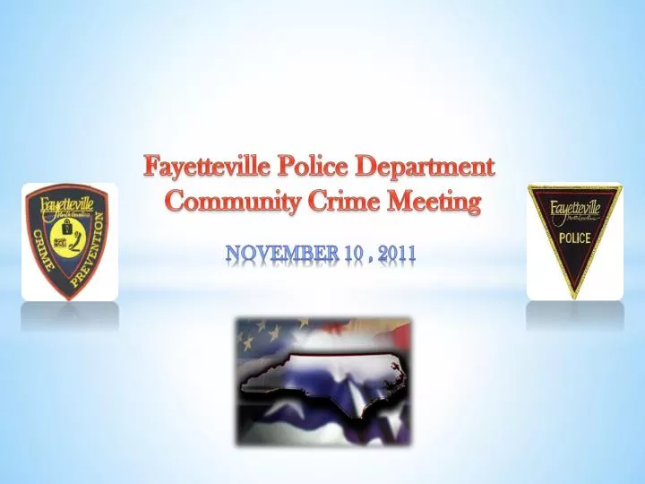 fayetteville police department community crime meeting