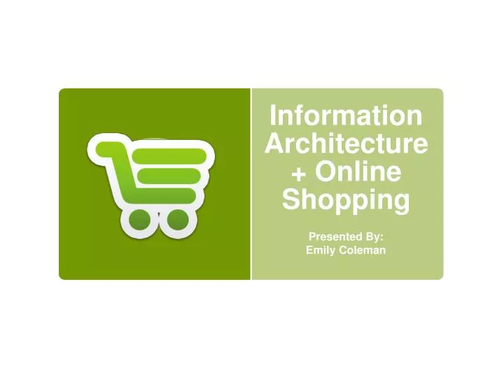 information architecture online shopping
