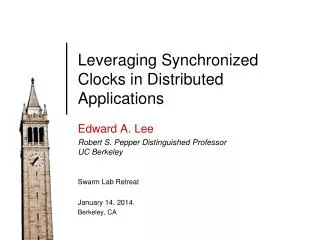 Leveraging Synchronized Clocks in Distributed Applications