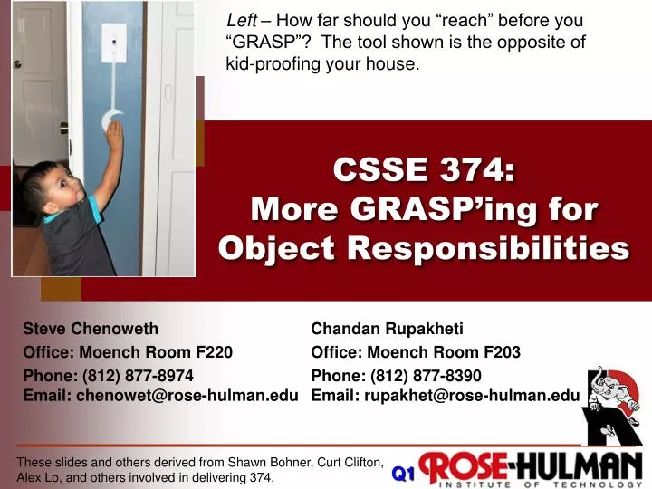 csse 374 more grasp ing for object responsibilities