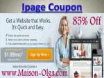 Ipage Coupon - slide 1