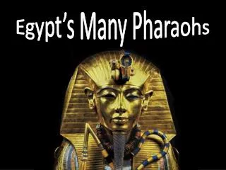 Egypt’s Many Pharaohs