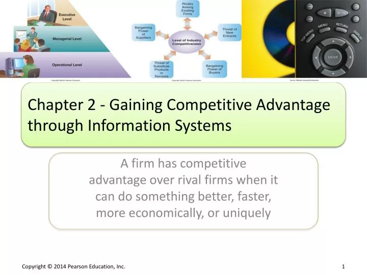 chapter 2 gaining competitive advantage through information systems