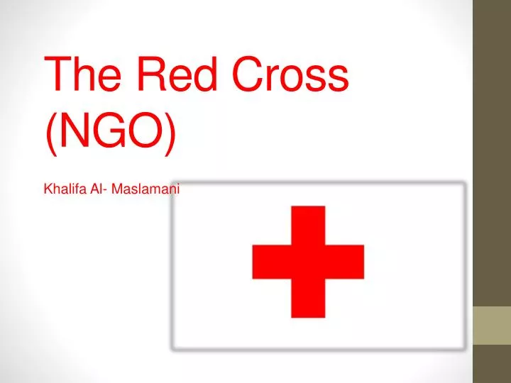 the red cross ngo