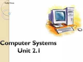 Computer Systems Unit 2.1