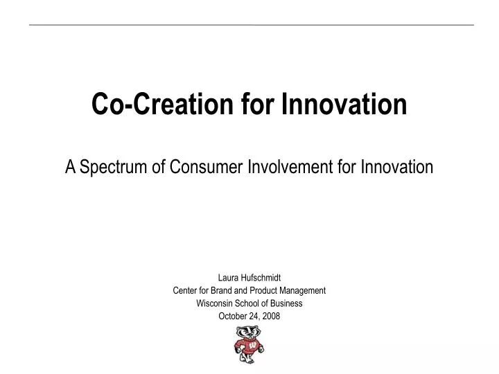 co creation for innovation a spectrum of consumer involvement for innovation
