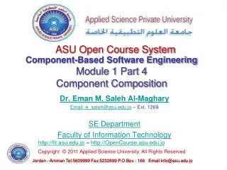 Component-Based Software Engineering Module 1 Part 4 Component Composition