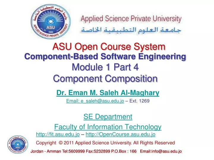 component based software engineering module 1 part 4 component composition