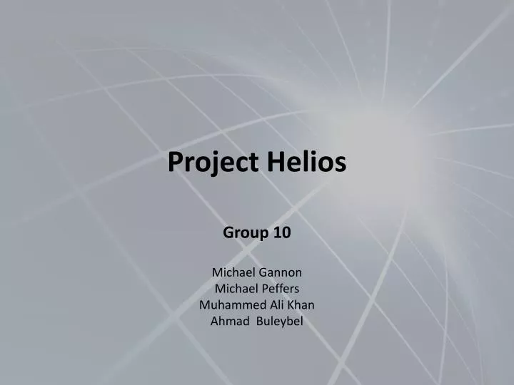 project helios