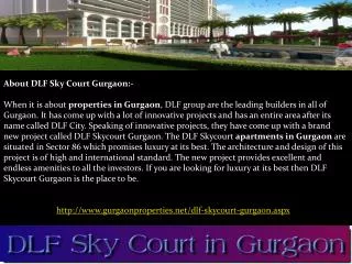 DLF Sky court in Gurgaon